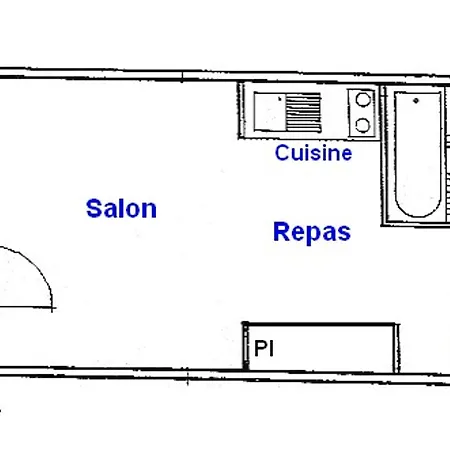 Studio-cabine 1 étoile Aux Saisies, 4 Personnes, Balcon Sud - Fr-1-293-157 Appartement Les Saisies
